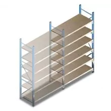 Deels gebruikte Bosal grootvakstelling 2900x1500x900 mm (hxbxd) 6 niveaus aanbouwsectie