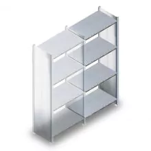 Gebruikte Dexion HI280 legbordstelling 2400x1000x600 mm (hxbxd) 4 niveaus aanbouwsectie