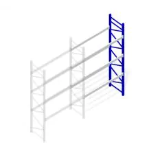 Deels gebruikte Nedcon PR palletstelling 5000x2980x1100 mm (hxbxd) 3 niveaus aanbouwsectie