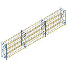 Voordeelrij gebruikte Esmena grootvakstelling 2250x11200x1100 mm (hxbxd) 4 niveaus