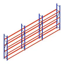 Voordeelrij bandenstelling grootvak AR 2500x6240x400 mm (hxbxd) 3 niveaus