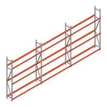 Voordeelrij bandenstelling grootvak AR 2500x6230x500mm (hxbxd) 3 niveaus