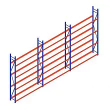 Voordeelrij bandenstelling grootvak AR 3000x6240x400 mm (hxbxd) 4 niveaus