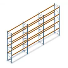 Voordeelrij gebruikte JH MPB palletstelling 6400x11200x1100 mm (hxbxd) 4 niveaus