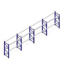 Voordeelrij deels gebruikte Nedcon PR palletstelling 3000x124200x1100 mm (hxbxd) 2 niveaus