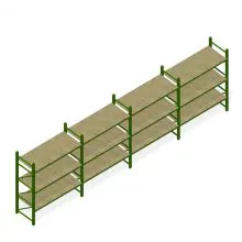 Voordeelrij gebruikte Hovuma palletstelling 3360x10750x900 mm (hxbxd) 3 niveaus