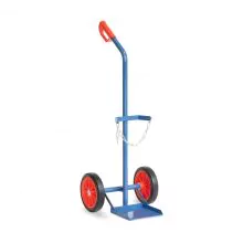 Gasflessenwagen 100 kg voor 1 gasfles a 20,40 of 50 liter met rubberbanden