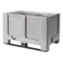 Palletbox euroformaat 1200x800x790 mm (lxbxh) op 2 sleeplatten 