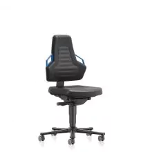 Bimos werkstoel Nexxit met wieltjes Blauw