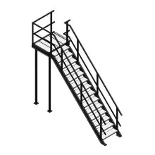 Bordestrap rechtsaf 2800x800 mm (hxb)