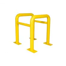 Kolombeschermer uit buis 500x500x600mm ø60mm Geel