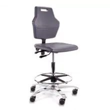 Score werkstoel Pro 4402 met wieltjes en voetenring 59-84cm