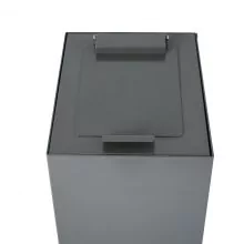 Top met klepdeksel modulaire afvalscheidingsunit 60ltr, Donkergrijs