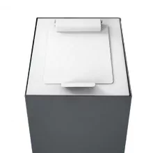Top met klepdeksel modulaire afvalscheidingsunit 60ltr, Wit