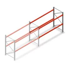 Palletstelling AR T2 2000x2700x1100mm (hxbxd) 2 niveaus 1820kg/niv aanbouwsectie met voorgemonteerde frames