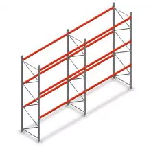 Combideal palletstelling AR T2 4000x5640x1100 mm (hxbxd) 3 niveaus 1820kg/niv