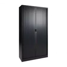 Afsluitbare roldeurkast 1980x1200x430 mm (hxbxd) 4 niveaus zwart