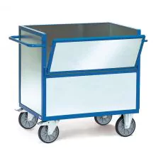 Bakwagen 600 kg 1000x700 met wanden van verzinkt staalplaat