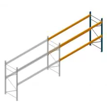 Gebruikte Dexion Speedlock palletstelling 2600x3450x1100 mm (hxbxd) 2 niveaus aanbouwsectie