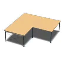 Deels gebruikte entresolvloer, verdiepingsvloer BT 12000/6000x9650/5250x3000 mm (lxbxh)