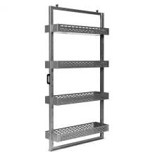 Frame met schappen voor toolpanel stand