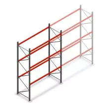Gebruikte AR T2 palletstelling 4500x2700x1100 mm (hxbxd) 3 niveaus beginsectie