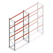 Deels gebruikte AR T2 palletstelling 5000x2700x1100 mm (hxbxd) 3 niveaus beginsectie