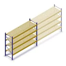 Gebruikte Esmena grootvakstelling 2250x3600x1100 mm (hxbxd) 4 niveaus beginsectie