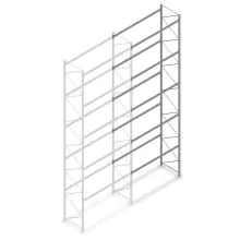Gebruikte Dexion palletstelling 5000x2700x900 mm (hxbxd) 5 niveaus aanbouwsectie