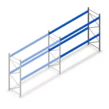 Gebruikte Bito palletstelling 4000x3600x1100 mm (hxbxd) 2 niveaus aanbouwsectie