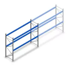 Gebruikte Bito palletstelling 4000x3600x1100 mm (hxbxd) 2 niveaus beginsectie