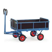 Handtrekwagen met houten wanden 1200x800x1125 mm (lxbxh) 750 kg