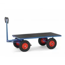 Handtrekwagen met platform 1200x800 mm 1000 kg met luchtbanden