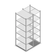 Legbordstelling Light Duty 2000x550x800mm (hxbxd) 6 niveaus beginsectie