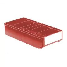 Magazijnbak, magazijnstellingbak RK 400x186x83 mm (lxbxh) rood