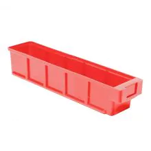 Magazijnbak, magazijnstellingbak VKB 400x93x83 mm (lxbxh) rood