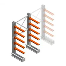 Medium draagarmstelling IT enkelzijdig 1990x1000x600 mm (hxbxd) 5 niveaus beginsectie