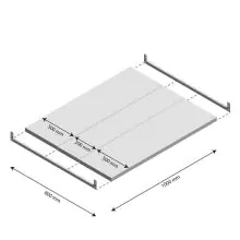 Niveau Legbord Light Duty 1000x800mm (bxd)