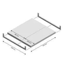 Niveau Legbord Light Duty 550x500mm (bxd)