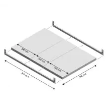 Niveau Legbord Light Duty 550x800mm (bxd)