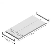 Niveau Legbord Light Duty 850x400mm (bxd)