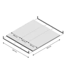 Niveau Legbord Light Duty 850x800mm (bxd)