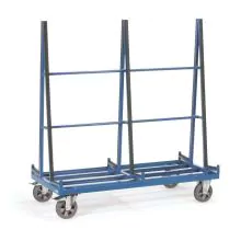 Platenwagen 1200 kg 1783 mm, dubbelzijdig  met profielrubber en 2 laadvlakken 1276x230 mm (lxb)