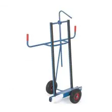 Platenwagen 400 kg 1450 mm met rubberbanden, profielrubber en valbeveiliging