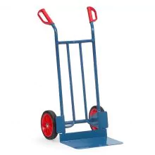 Stalen steekwagen 250 kg 1150 mm met rubberbanden, extra grote schep