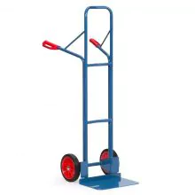 Stalen steekwagen 300 kg 1600 mm met rubberbanden, extra grote schep