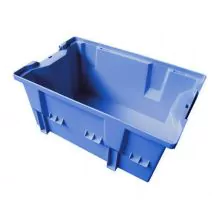 Stapelbare, nestbare transportkrat DLK2 328x210x200 mm (lxbxh) blauw