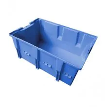 Stapelbare, nestbare transportkrat DLK2C 328x210x150 mm (lxbxh) blauw