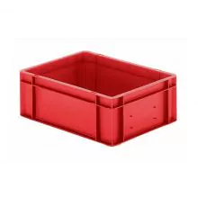 Stapelbare transportkrat TK0 400x300x145 mm (lxbxh) rood