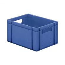 Stapelbare transportkrat TK0 400x300x210 mm (lxbxh) blauw